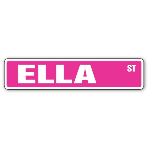 ELLA Street Sign Childrens Name Room Sign | Indoor/Outdoor | 36" Wide