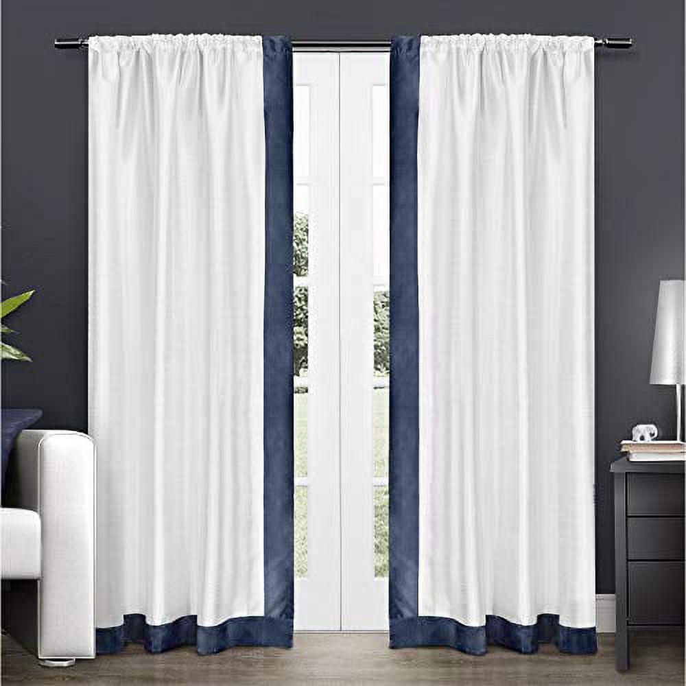ELLE DECOR Cardi Light Filtering Back Tab Rod Pocket Curtain Panel Pair, 54x84, Grey