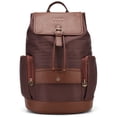 thumbnail image 1 of ELLE Eleganza 25L Fashion Monogram Travel Backpack, Brown, 1-Piece, 1 of 11