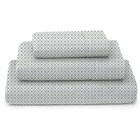 ELLE Home MF Grey Glen Full Sheet Set, 6 Piece Set