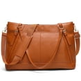 thumbnail image 1 of Leisure Luxe 33L Vegan Leather Weekender Tote Bag, 1 of 10