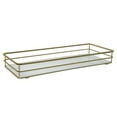thumbnail image 1 of ELLE Paris 15.7"x6.5" Rectangular Mirrored Vanity Tray in Gold, 1 of 5