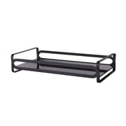 ELLE Paris Noir Rectangular Vanity Tray, Black, 12.8"x 6.7"x 2.7"