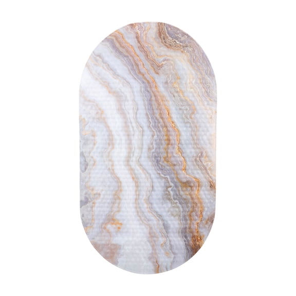 ELLE Paris Oval Bubble Bathmat in Agate Print