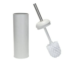 ELLE Paris Speckled Design Toilet Brush & Holder in White