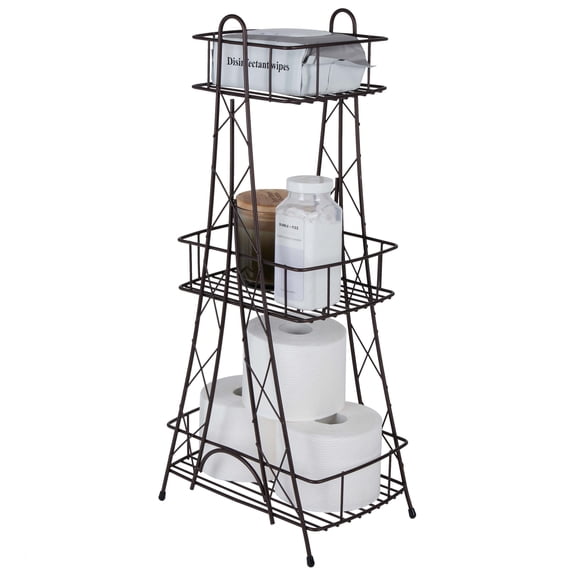 ELLE Eiffel Tower Tier Spa Tower - Bathroom Storage Solution - Walmart.com