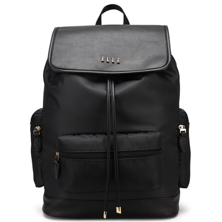 ELLE Wayfarer 23L Monogram Travel Backpack in Black
