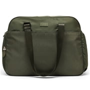 ELLE Wayfarer 40L Adult Monogram Weekender Tote Bag, Fashion Duffel Bag, Olive Green, 20 in