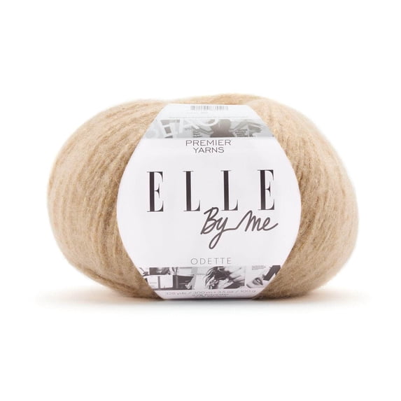 Premier Yarns ELLE by Me Odette, Bulky Yarn for Crocheting and Knitting, Merino Wool Blend, Muslin
