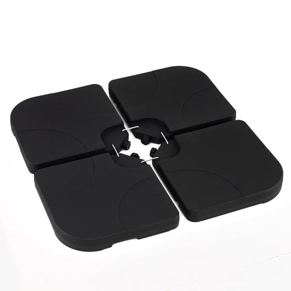 ELLEGNT 164 LBS Fillable Square Weight Plates  4-Piece Set with ULocking Pins
