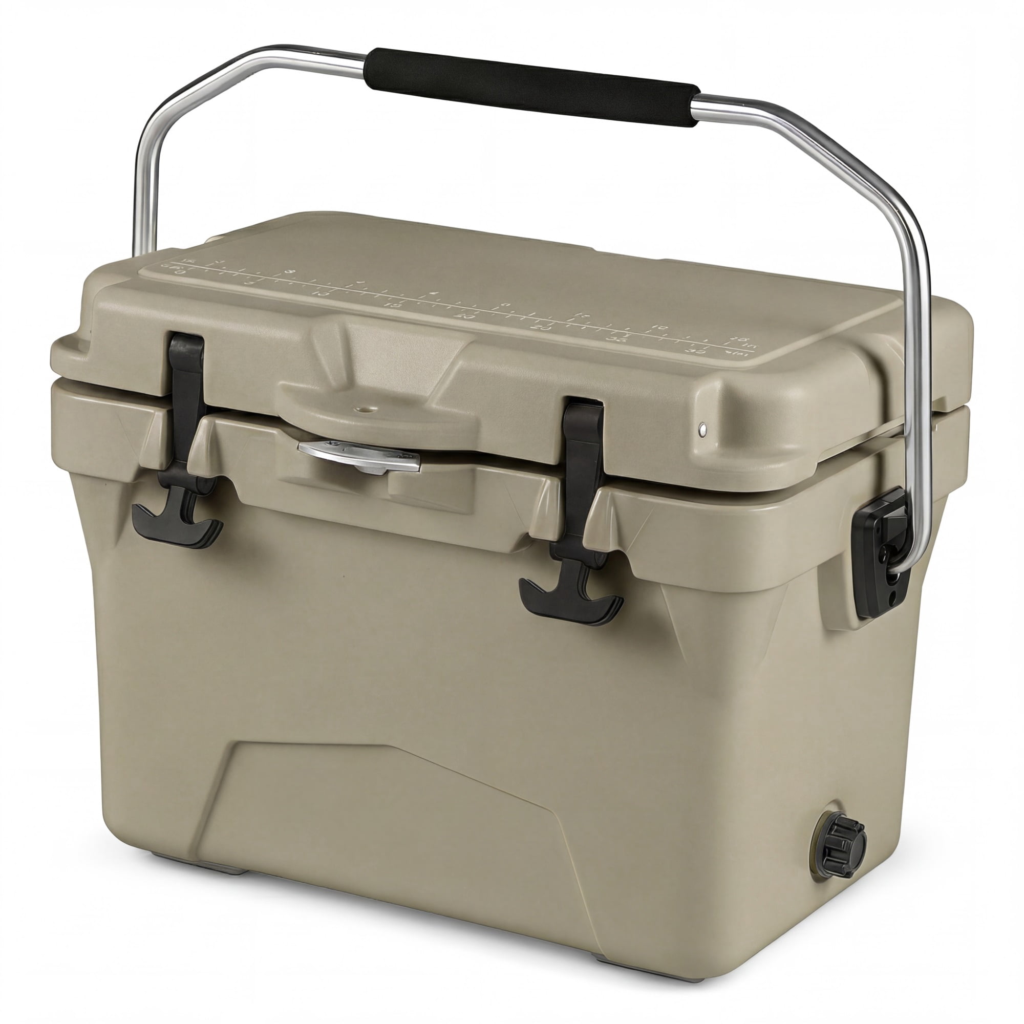 ELLEGNT 20 Quart Hard Cooler – Portable Ice Chest, 6‑Day Ice Retention, Khaki