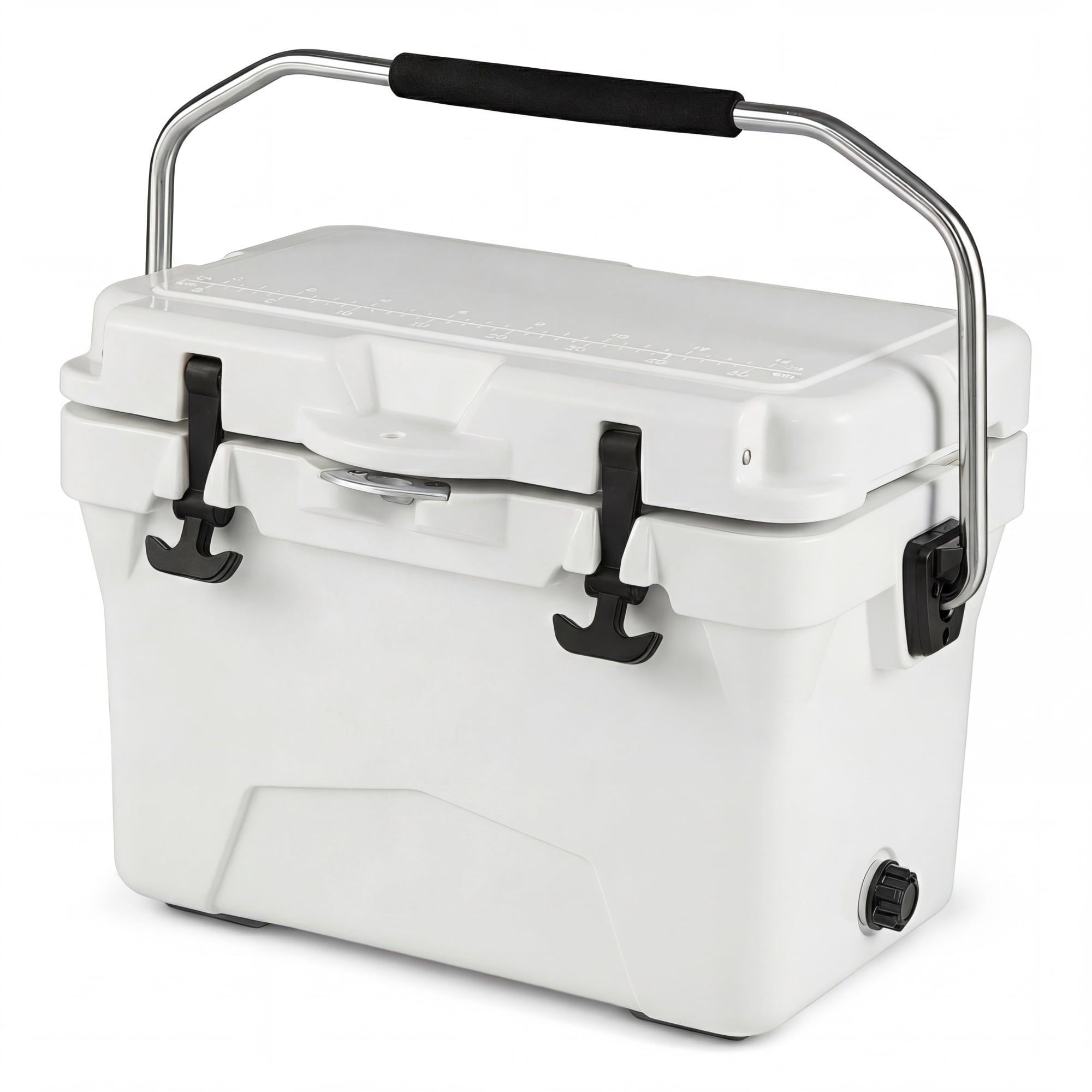 ELLEGNT 20 Quart Hard Cooler - Portable Ice Chest, 6‑Day Ice Retention, White