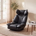 thumbnail image 1 of ELLEGNT 360° Swivel Floor Gaming Chair – Folding, Adjustable Lounger Couch for Lazy Relaxation, Black, 1 of 10
