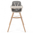 thumbnail image 1 of ELLEGNT 6-in-1 Baby High Chair, Feeding Chair, Convertible Highchair with 5-Point Harness, Removable Tray & PU Cushion for Babies and Toddlers in Gray, 1 of 8