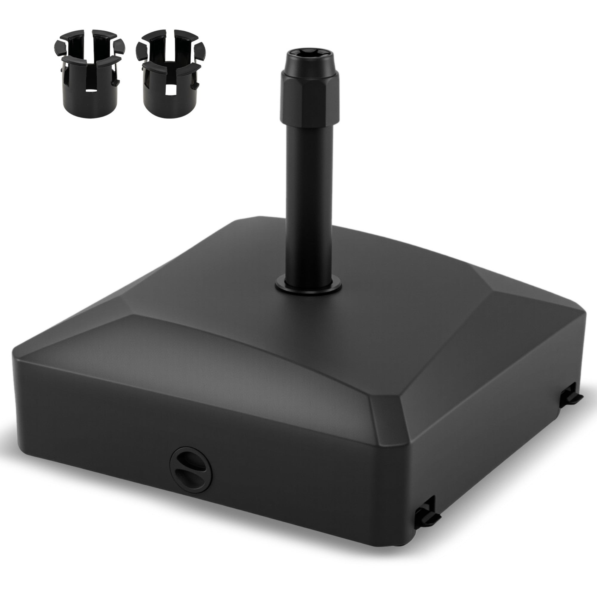 ELLEGNT Fillable Patio Umbrella Base - 176 lbs, 4 Mobile Wheels + 2 Locks, Fits 1.4-1.9" Pole