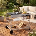 thumbnail image 1 of ELLEGNT Fits 18" & 22" Weber Kettle – Outdoor Grill Table with Wire Rack, Includes Garbage Can, 1 of 10