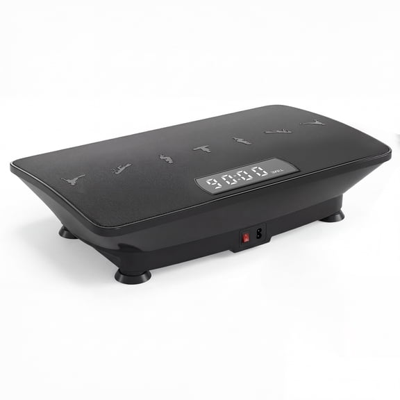 ELLEGNT Gravity Sensor Vibration Plate - Bluetooth & Remote Control Fitness Machine, Black