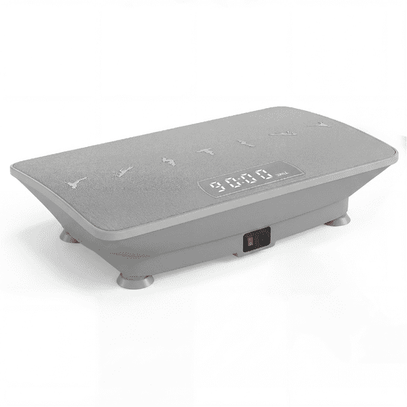 ELLEGNT Gravity Sensor Vibration Plate - Bluetooth & Remote Control Fitness Machine, Gray