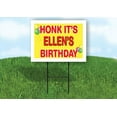 thumbnail image 1 of ELLEN'S HONK ITS BIRTHDAY 18 in x 24 in Yard Sign Road Sign with Stand, 1 of 4