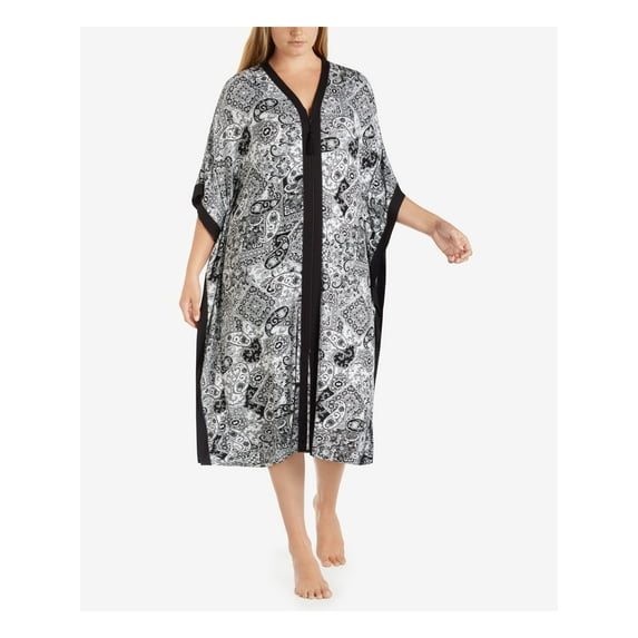 ELLEN TRACY Intimates Black Robe Plus 3X