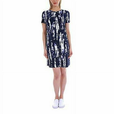 ELLEN TRACY Ladies' Pima Cotton Dress (X-Small, Black/Lilac)