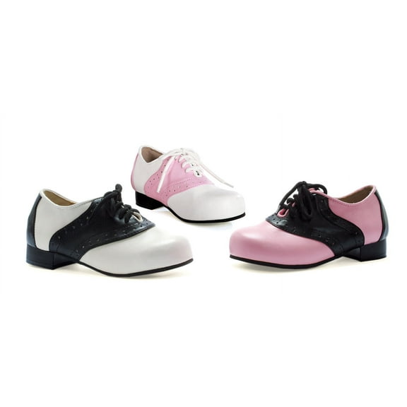 ELLIE 101-SADDLE 1" Heel Saddle Shoe Children's Lace Up Oxfords School Girls