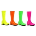 thumbnail image 1 of ELLIE 175-DORA-N Girl's 1.75" Heel Children Neon Knee High Gogo Boot., 1 of 2