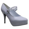 thumbnail image 1 of ELLIE 421-JANE Women's 4" Stiletto Heel Double Strap Mary Jane Platform Pump, 1 of 8