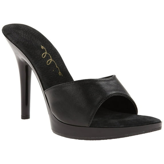 ELLIE 502-VANITY Women's 5" Stiletto Heel Mule Slide On Sandal Mini-platform