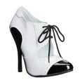 thumbnail image 1 of ELLIE 511-GANGSTER Women's Pointy Toe Lace Up Two Tone Cut-Out Oxford Pump, 1 of 8