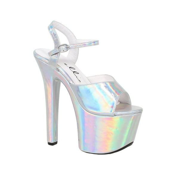 ELLIE 711-LOLA Women's 7" Heeled Wrapped Stiletto Sandal With Ankle Strap