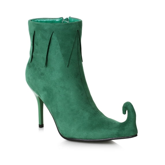 ELLIE SHOES - Women's 3 inch Heel Green Holiday Boot - 8