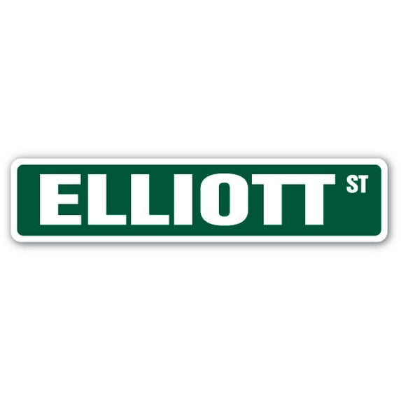 ELLIOTT Street Sign Childrens Name Room Sign | Indoor/Outdoor | 36" Wide