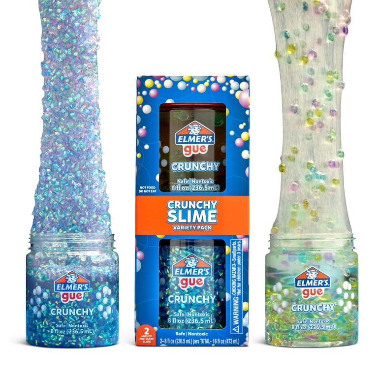 Elmer's, Gue Premade Slime, Crunchy Slime, 2 Count - Walmart.com