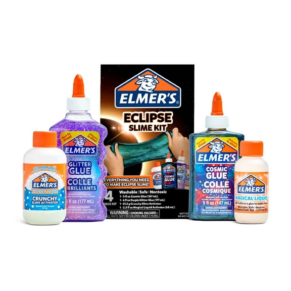 Elmer's Eclipse Slime Kit, Includes Liquid Glue and Slime Activator, 4 Count