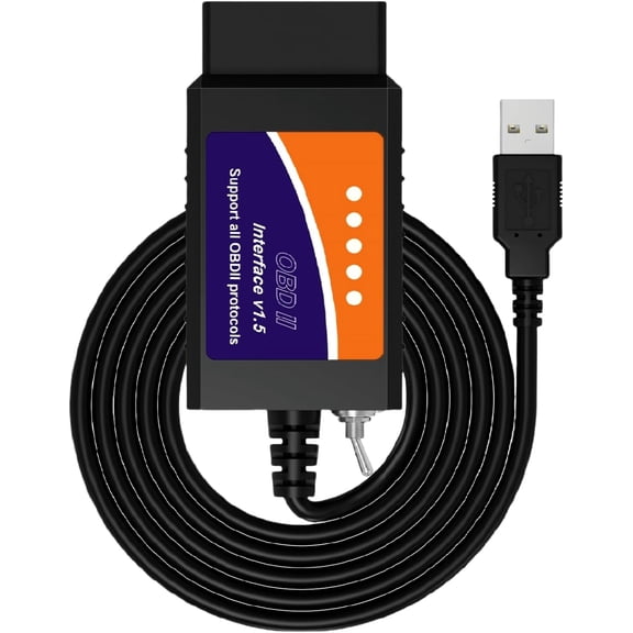 ELM327 OBD2 for , ELMconfig Scanner with MS CAN/HS CAN for Scan F150 F250 and Light Check Engine Light, Diagnosis with V1.5 Chip