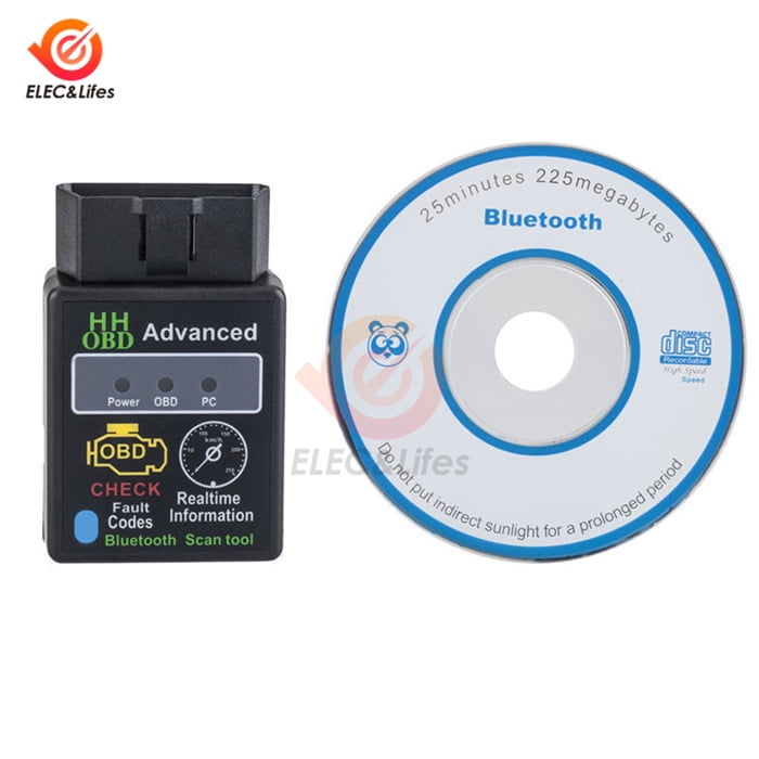ELM327 V1.5 V2.1 OBD2 OBDII Bluetooth Auto Diagnostic scanner 12V Car