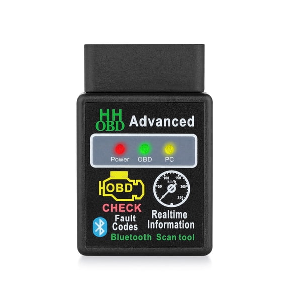 ELM327 V2.1 OBD2 Car Diagnostic Scanner Tool, BT Wireless Interface for Android/PC, Automotive Malfunction Detector Code Reader
