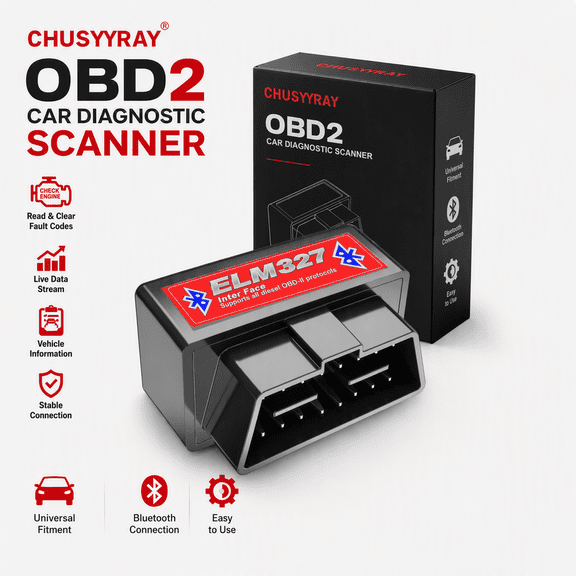 ELM327 V2.1 ODB2 Scanner ODB-II Wireless Bluetooth Car Auto Detection For iOS