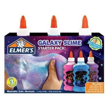 ELMER'S 3CT GALAXY SLIME KIT (Blue/Pink/Purple Glitter)