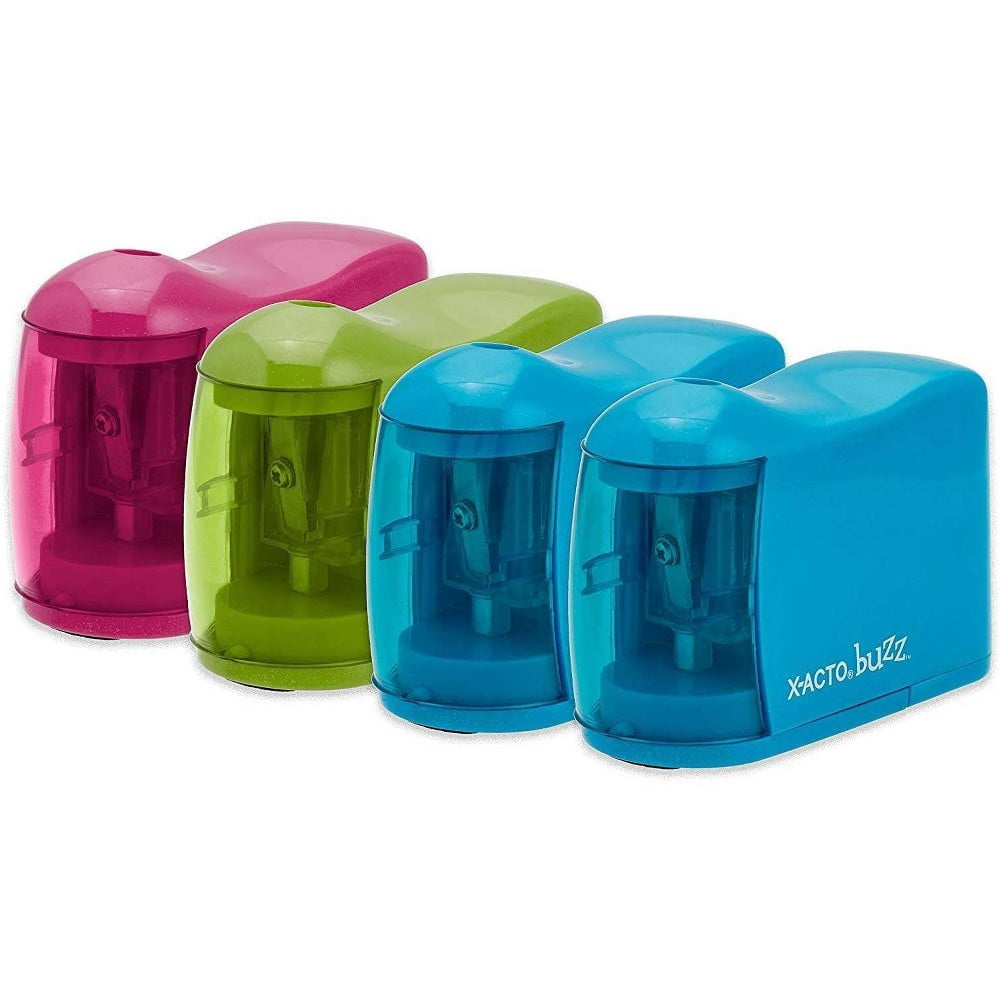 ELMERS Buzz Battery-Powered Pencil Sharpener, Color May Vary (16758) (Pack of 8)