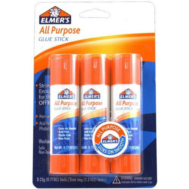 Elmer's All Purpose Glue Stick, 0.77 oz, Pack of 12
