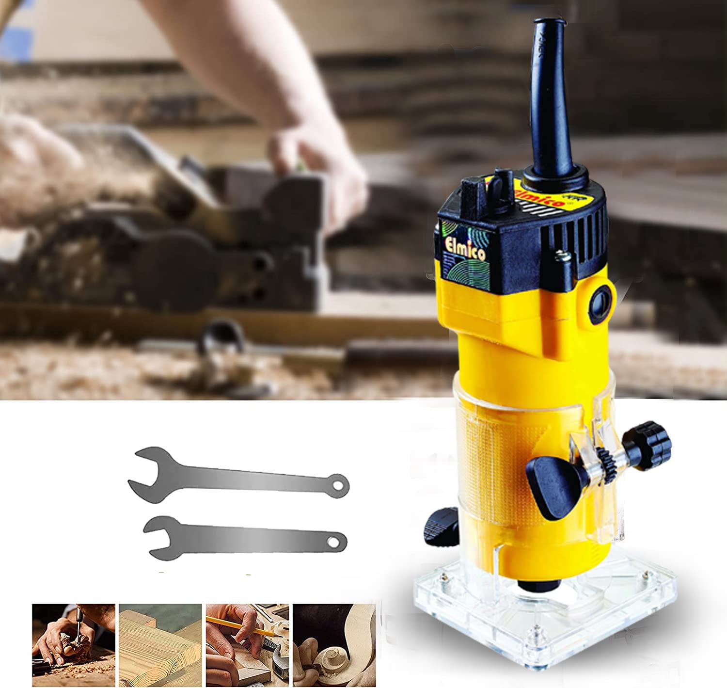 ELMICO Wood Trimmer Router Electric Hand Trimmer Laminate Milling ...