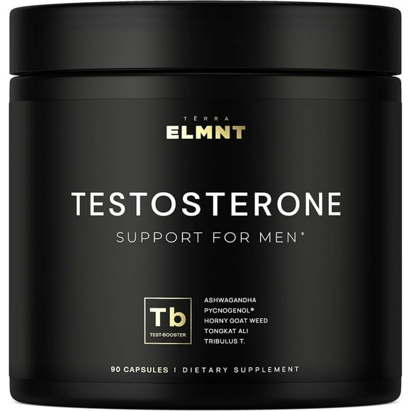 ELMNT 21,800mg Testosterone Booster for Men Male Enhance w. Tongkat Ali Horny Goat Weed+ Pre-Workout