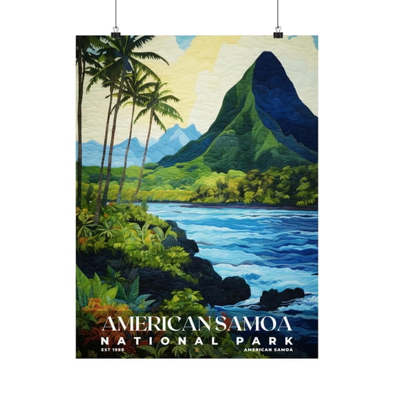 ELNEIT - American Samoa National Park Poster, Unframed Matte Paper, S09