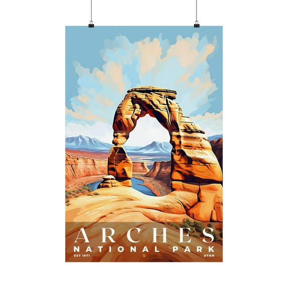 ELNEIT - Arches National Park Poster, Unframed Matte Paper, S06