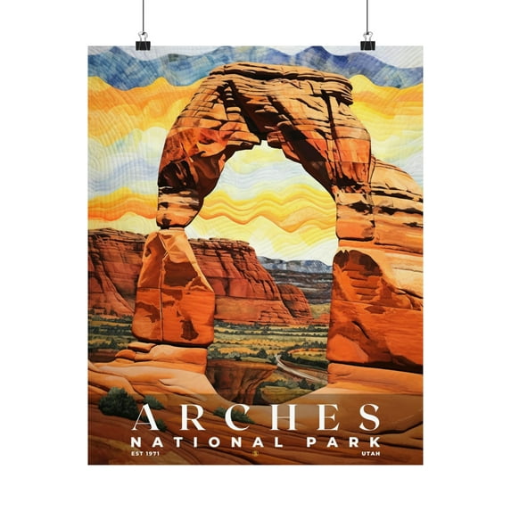 ELNEIT - Arches National Park Poster, Unframed Matte Paper, S09