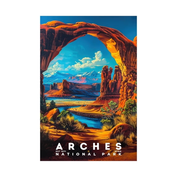 ELNEIT - Arches National Park Poster, Unframed Matte Paper, S16