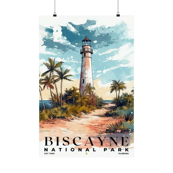 ELNEIT - Biscayne National Park Poster, Unframed Matte Paper, S04
