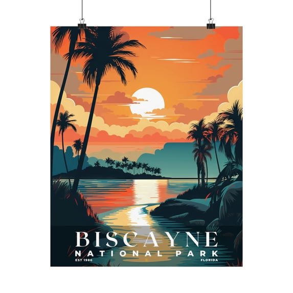 ELNEIT - Biscayne National Park Poster, Unframed Matte Paper, S05